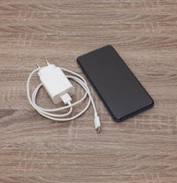 phone and charger