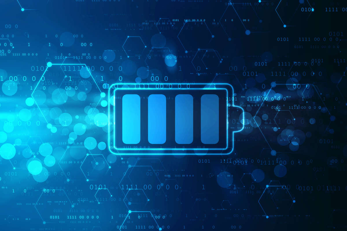 Graphic of a fully charged battery.